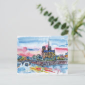 パリスケッチポストカード ポストカード (スタンド正面)