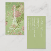 パリスジュタイメヴィンテージフローラエッフェルタワー 名刺 (正面/裏面)