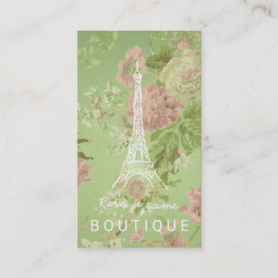 パリスジュタイメヴィンテージフローラエッフェルタワー 名刺