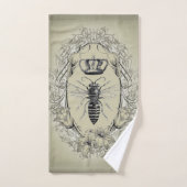 パリススチームパンクフランスのビーキーパーbee queen crown バスタオルセット (ハンドタオル)