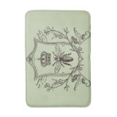 パリススチームパンクフランスのビーキーパーbee queen crown バスマット (正面縦)