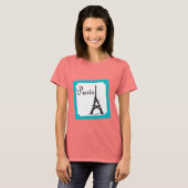 パリスタンプブルー Tシャツ (正面フル)