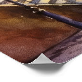 パリストラベルの美しい水色 ポスター (角)