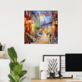 パリストラベルの美しい水色 ポスター (ホームオフィス)