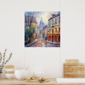 パリストラベルの美しい水色 ポスター (キッチン)