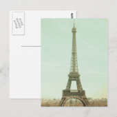 パリストンアモーレ；エッフェルタワーヴィンテージトーン ポストカード (正面/裏面)