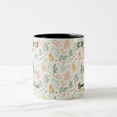 パリスパーソナライズされたメモリ – ラインアートランドマーク ツートーンマグカップ (中央)