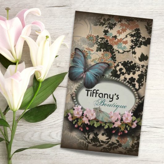 パリスビクトリアンフローラフランスのチョウ 名刺