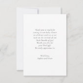 パリスピンクサイクリックスウォーターカラーフェイバーバッグ サンキューカード (裏面)