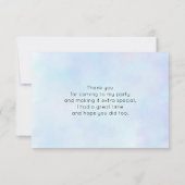 パリスフランスのとエッフェルタワーありがとう サンキューカード (裏面)