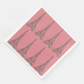 パリスフランスのをテーマにしたパーティーエッフェルタワーナプキンス (コーナー)