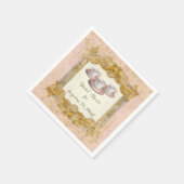 パリスフランスのバ王室のサイユパレス茶パーティー スタンダードカクテルナプキン (角)