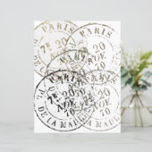 パリスフランスのポスマークヴィンテージコラージスクブック (スタンド正面)