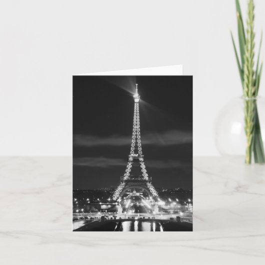 パリスフランスエッフェルタワーシティオブライツノートカード カード (正面)