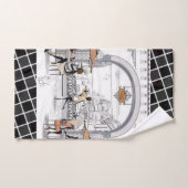 パリスフランスコーヒールバスルーム バスタオルセット (ハンドタオル)