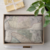 パリスフランスヴィンテージマップデカップエフエメラ 薄葉紙 (ギフト)