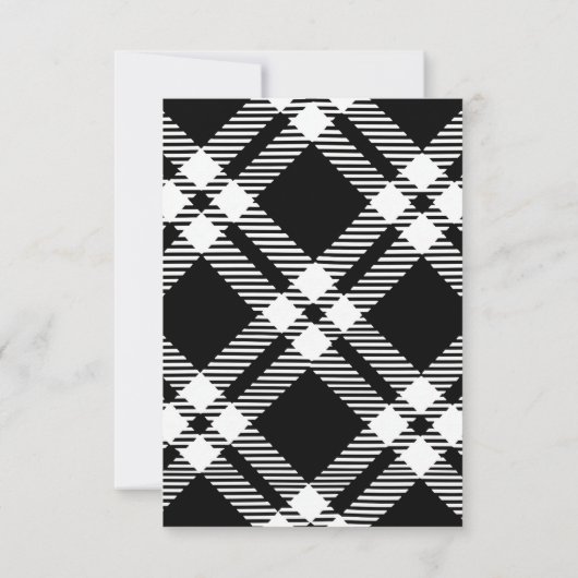 パリスプードルフランスのベビーシャワーブラックピンク サンキューカード (裏面)