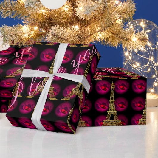 パリスホットヴィラエレガント45カスタマイズ' ラッピングペーパー (クリスマス)