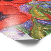 パリスレッドポピーファインアートポスター フォトプリント            (角)