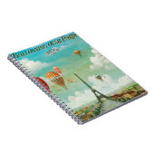 パリス上空の急増 ノートブック (右側)