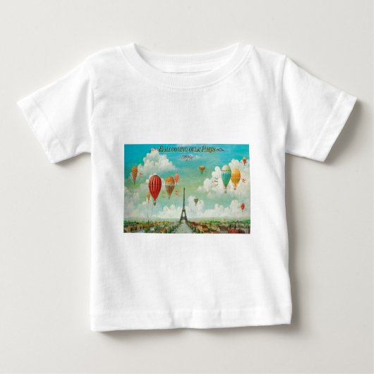 パリス上空の急増 ベビーTシャツ (正面)