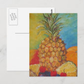 パリス熱帯産パイナップル ポストカード (正面/裏面)