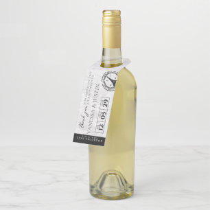 パリス結婚の搭乗券 ボトルネックタグ