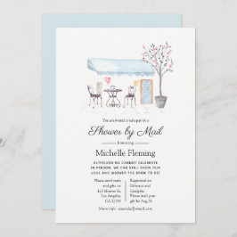 パリス カフェ ベイビー or ブライズ シャワー by メール 招待状