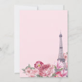 パリス　シー・セッド・オイ　フランス　ブライダルシャワー 招待状 (裏面)