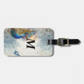 パリス・ピーコック・コラージュ ラゲッジタグ (正面横)