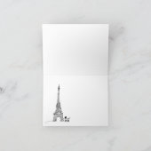 パリス フレンチ ベイビー シャワー サンクス サンキューカード (内部)