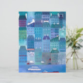 パリス ブルーズ シティスケープ 絵画 スクラップブック ペーパー (スタンド正面)