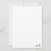 パリス・プードル 5x7 ピンクの誕生日招待状 招待状 (裏面)