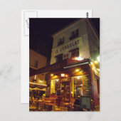 パリス・モンマルトル夜 ポストカード (正面/裏面)