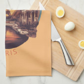 パリス，愛と光の街 キッチンタオル (四つ折り)
