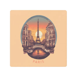 パリス，愛と光の街 メタルプリント