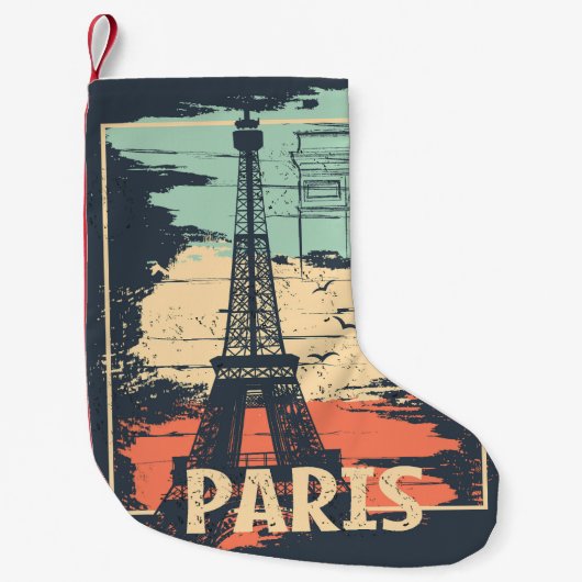 パリタイポグラフィ:抽象芸術エッフェル。 スモールクリスマスストッキング (正面)