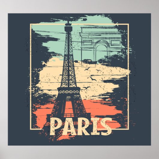 パリタイポグラフィ:抽象芸術エッフェル。 ポスター (正面)