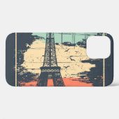 パリタイポグラフィ:抽象芸術エッフェル。 Case-Mate iPhoneケース (裏面 (横))