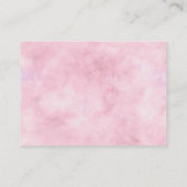 パリチャームフローラブライダルシャワーギフトレジストリ エンクロージャーカード (裏面)