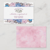 パリチャームフローラブライダルシャワーギフトレジストリ エンクロージャーカード (正面/裏面)