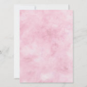 パリチャームブルー&ピンクフローラクレスト結婚ズ 招待状 (裏面)