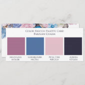 パリチャーム結婚の色見本パレットカード (正面/裏面)