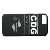 パリチャールズ・ドゴール空港CDG iPhoneの場合 Case-Mate iPhoneケース (裏面(横))
