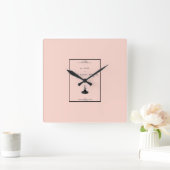 パリツアーエッフェルモンタージュデュカンパニール300 スクエア壁時計 (ホーム)