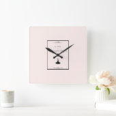 パリツアーエッフェルモンタージュデュカンパニール300 スクエア壁時計 (ホーム)