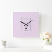 パリツアーエッフェルモンタージュデュカンパニール300 スクエア壁時計 (ホーム)