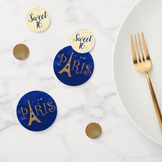パリテーマスイート16パーティーテーブル紙吹雪 コンフェッティ (グループ)