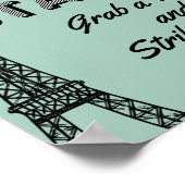 パリテーマセルフィーステーション誕生日ポスターサイン ポスター (角)