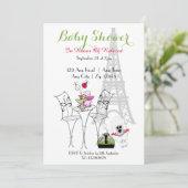 パリテーマドブライダルシャワー 招待状 (スタンド正面)